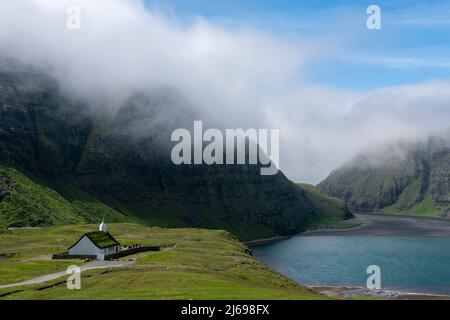 Saksun, île de Streymoy, îles Féroé, Danemark, Europe Banque D'Images