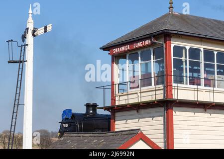 Visite du chemin de fer de Midland, Butterley. Banque D'Images