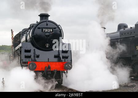 Visite du chemin de fer de Midland, Butterley. Banque D'Images