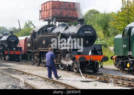 Visite du chemin de fer de Midland, Butterley. Banque D'Images