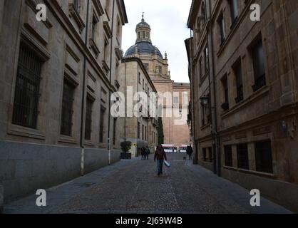 Hiver 2020, les rues de Salamanque Espagne, ville classée au patrimoine mondial Banque D'Images