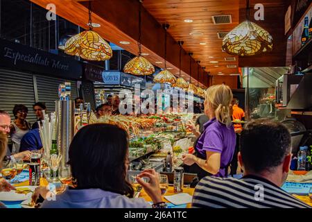 La Boqueria, Barcelone Banque D'Images