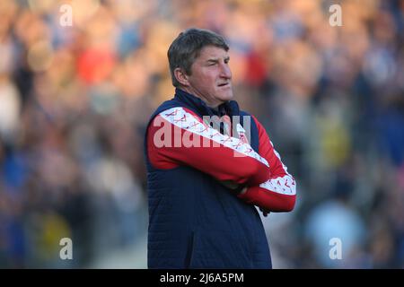 Headingley Stadium, Leeds, West Yorkshire, 29th avril 2022. Betfred Super League Leeds Rhinos vs Hull KR Tony Smith (entraîneur en chef) de Hull Kingston Rovers crédit: Touchlinepics/Alay Live News Banque D'Images