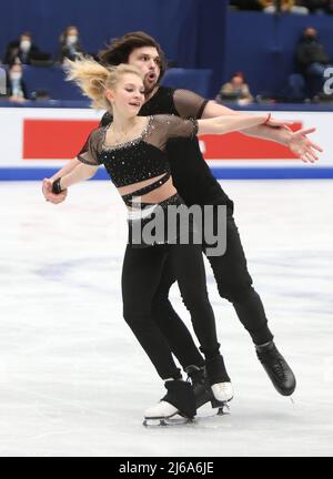 maria kazakova / georgy reviya de Georgie lors des Championnats du