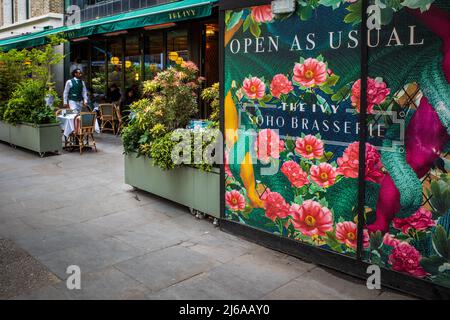 The Ivy Soho Brasserie - The Ivy Restaurant on Broadwick Street Soho Central London Banque D'Images