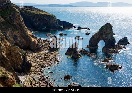 Tête de Crohy ; Arche de mer, Arche, Na Bristi, Stua Mara, Maghery, Co, Donegal, Irlande Banque D'Images