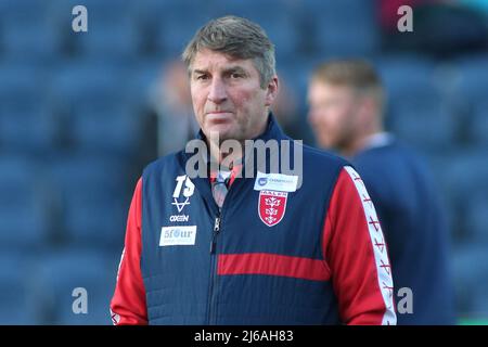 Headingley Stadium, Leeds, West Yorkshire, 29th avril 2022. Betfred Super League Leeds Rhinos vs Hull KR Tony Smith (entraîneur en chef) de Hull Kingston Rovers crédit: Touchlinepics/Alay Live News Banque D'Images