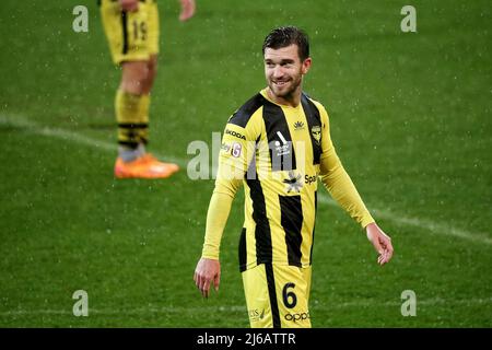 Melbourne, Australie, 29 avril 2022. Tim Payne de Wellington Phoenix lors du match De football A-League entre Melbourne Victory et Wellington Phoenix à l'AAMI Park le 29 avril 2022 à Melbourne, en Australie. Crédit : Dave Helison/Speed Media/Alamy Live News Banque D'Images