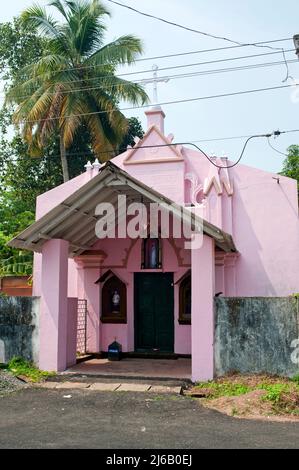 Entrée de l'église à Alappuzha état Kerala Inde 02 01 2010 Banque D'Images