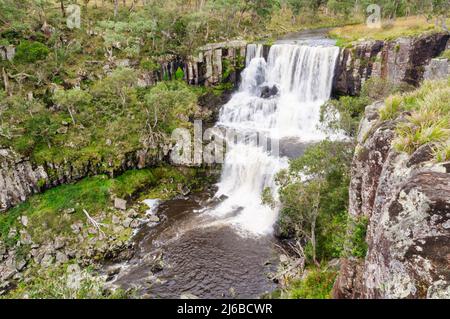 Upper Ebor Falls sur la rivière Guy Fawkes - Dorrigo, Nouvelle-Galles du Sud, Australie Banque D'Images