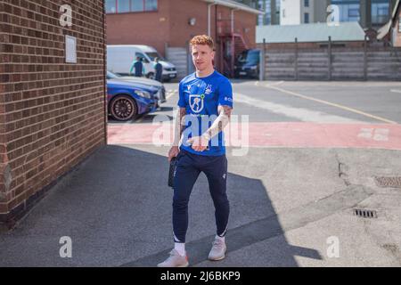 Jack Colback #8 de la forêt de Nottingham arrive au City Ground à Nottingham, Royaume-Uni, le 4/30/2022. (Photo de Ritchie Sumpter/News Images/Sipa USA) Banque D'Images