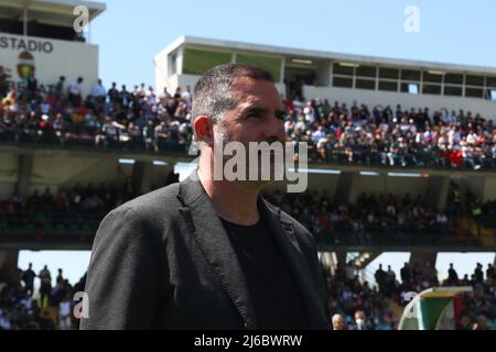 L'entraîneur Cristiano Lucarelli (Ternana) pendant Ternana Calcio vs AC Perugia, match de football italien Serie B à Terni, Italie, avril 30 2022 Banque D'Images