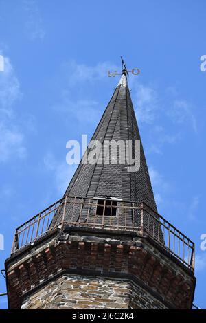 Alter Fährturm in Hatzenport an der Mosel Banque D'Images