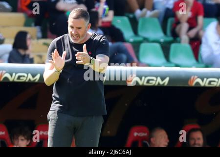 L'entraîneur Cristiano Lucarelli (Ternana) pendant Ternana Calcio vs AC Perugia, match de football italien Serie B à Terni, Italie, avril 30 2022 Banque D'Images