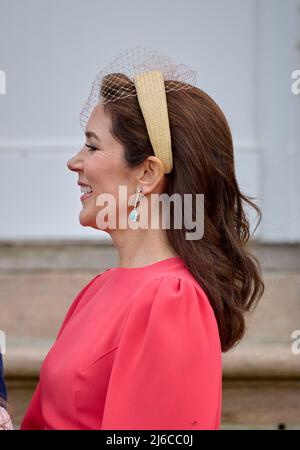 La princesse Isabella du Danemark est confirmée . La confirmation aura lieu à l'église du château de Fredensborg par le confesseur royal, Mgr Henrik Wigh-Poulsen. PHOTO : CrownPrincess Mary du Danemark Fredensborg, Danemark, le 30 avril 2022. Photo de Stefan Lindblom/Stella Pictures/ABACAPRESS.COM Banque D'Images