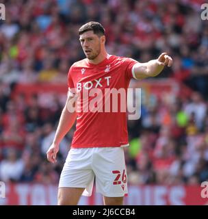 Scott McKenna (26 forêt) pendant le jeu de Champioinship de l'EFL entre la forêt de Nottingham et la ville de Swansea à City Ground à Nottingham, Angleterre Paul Bisser/SPP Banque D'Images