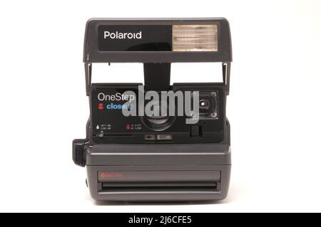 Gros plan Polaroid One Step Banque D'Images