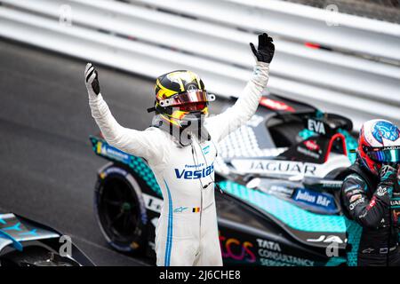 VANDOORNE Stoffel (bel), Mercedes-EQ Silver Arrow 02, portrait lors de l'ePrix de Monaco 2022, rencontre 4th du Championnat du monde de Formule E de la FIA ABB 2021-22, sur le circuit de Monaco du 29 au 30 avril, à Monaco - photo Joao Filipe / DPPI Banque D'Images