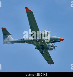 Des avions légers sont à l'arrivée à l'aéroport de Shoreham Banque D'Images