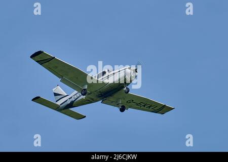 Des avions légers sont à l'arrivée à l'aéroport de Shoreham Banque D'Images