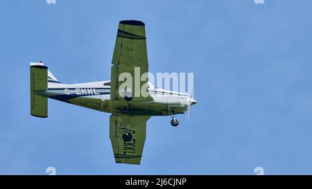 Des avions légers sont à l'arrivée à l'aéroport de Shoreham Banque D'Images