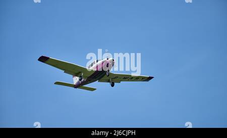 Des avions légers sont à l'arrivée à l'aéroport de Shoreham Banque D'Images