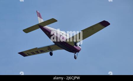 Des avions légers sont à l'arrivée à l'aéroport de Shoreham Banque D'Images