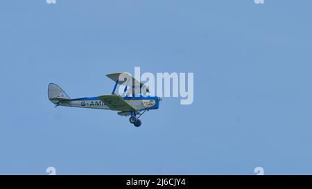 Des avions légers sont à l'arrivée à l'aéroport de Shoreham Banque D'Images