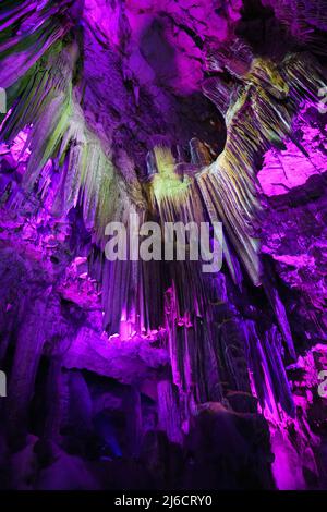Grotte St Michael's - Gibraltar Banque D'Images