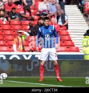 Joe Lolley (23 forêt) s'échauffe pendant le jeu de Champioinship de l'EFL entre la forêt de Nottingham et la ville de Swansea à City Ground à Nottingham, Angleterre Paul Bisser/SPP Banque D'Images