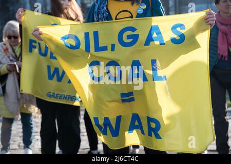 Manifestation anti-guerre contre l'invasion russe en Ukraine. Gdansk, Pologne, avril 29th 2022 © Wojciech Strozyk / Alamy stock photo Banque D'Images