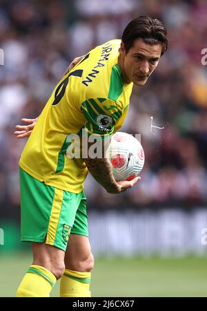 Birmingham, Angleterre, le 30th avril 2022. Mathias Normann de Norwich City pendant le match de la première ligue à Villa Park, Birmingham. Le crédit photo doit être lu : Darren Staples / Sportimage Banque D'Images