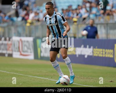 RS - Porto Alegre - 04/30/2022 - BRÉSILIEN B 2022, GREMIO X CRB - joueur Nicolas de Gremio lors d'un match contre CRB au stade Arena do Gremio pour le championnat brésilien B 2022. Photo: Maxi Franzoi/AGIF/Sipa USA Banque D'Images