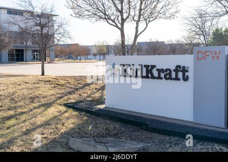 Dallas, Texas, États-Unis - 20 mars 2022 : panneau KidKraft Ground à Dallas, Texas, États-Unis. Banque D'Images