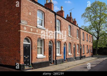 Rangée de maisons mitoyennes, Chester Banque D'Images