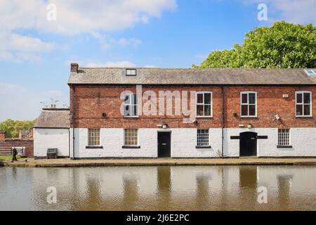 Lock Keepers House, côté canalside, Chester Canal Basin, Chester Banque D'Images