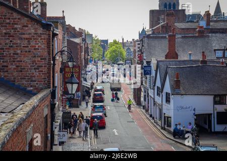 Vue sur Northgate Street, Chester Banque D'Images