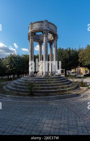 Isernia, Molise. Monument aux morts de la première Guerre mondiale Banque D'Images