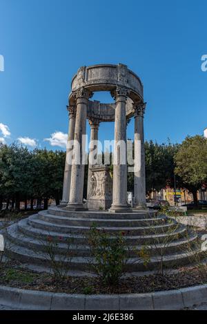 Isernia, Molise. Monument aux morts de la première Guerre mondiale Banque D'Images