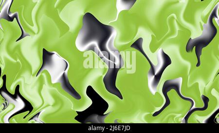 Arrière-plan abstrait étonnant de couleur vert printemps dégradé et gris métallisé Banque D'Images