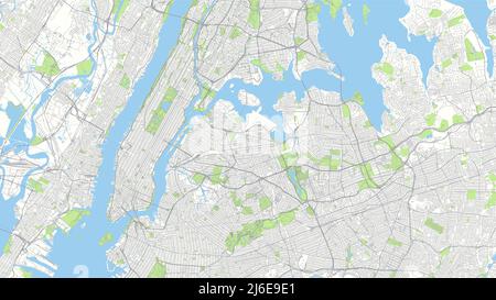 Сity carte New York, couleur Plan détaillé de la route urbaine, illustration vectorielle Illustration de Vecteur