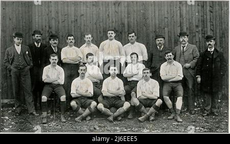 SPSC1150, Bolton Wanderers FC, 1895 photographie de l'équipe des membres fondateurs de la ligue de football, la saison après leur première apparition dans la finale de la coupe FA Banque D'Images