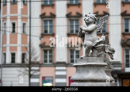 Altes Rathaus auf dem Hauptplatz à Linz, Oberösterreich, Österreich - ancienne mairie sur la place principale de Linz, haute-Autriche, Autriche Banque D'Images