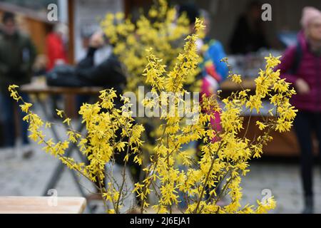 Ostermarkt auf der Freyung à Vienne - marché de Pâques sur le Freyung à Vienne Banque D'Images