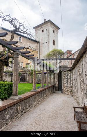 Le beau Castello del Buonconsiglio, à trente, Trentin-Haut-Adige, dans le nord de l'Italie. Banque D'Images