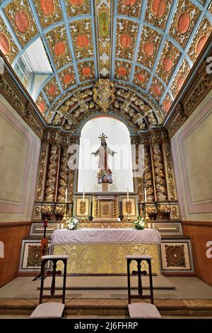 Église de Sao Sebastiao-Saint-Sébastien - côté nef-Capela do Santissimo Chapelle. Lagos-Portugal-229 Banque D'Images