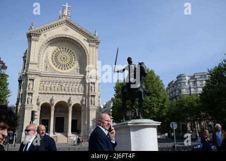 Jordan Bardella place saint augustin Banque D'Images