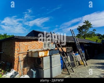 Hualien, Taïwan, AOÛT 14 2010 - vue sur le soleil de la résidence historique familiale Wang Banque D'Images