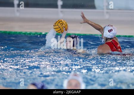 Rosa Rogondino (Bogliasco 1951) lors des finales de trimestre - SIS Roma vs Bogliasco, Waterpolo Italian Serie A1 Women Match à Roma, Italie, mai 01 2022 Banque D'Images