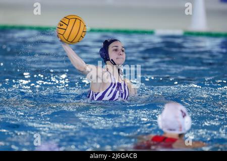 Rosa Rogondino (Bogliasco 1951) lors des finales de trimestre - SIS Roma vs Bogliasco, Waterpolo Italian Serie A1 Women Match à Roma, Italie, mai 01 2022 Banque D'Images